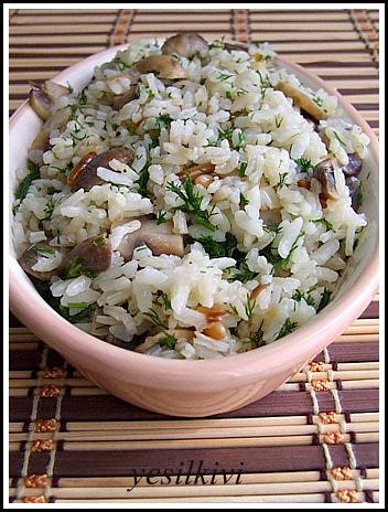 Mantarlı Pilav tarifi