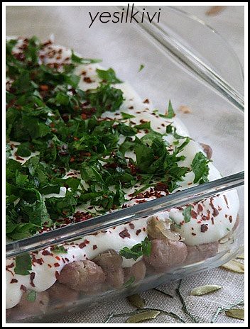 Yoğurtlu Barbunya Salatası tarifi