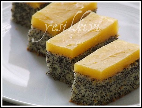 Portakal Kremalı Haşhaşlı Kek tarifi