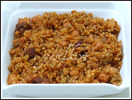 Etli Firik Pilavı tarifi