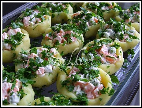 Patates Kasesinde Salata tarifi